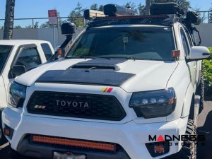 Toyota Tacoma Flexible Solar Panel Kit - Complete Kit w/ Waterproof Controller + Hood Decal - 2nd Gen w/ Hood Scoop - 60W Toyota Tacoma Flexible Solar Panel Kit - Complete Kit w/ Waterproof Controller + Hood Decal - 2nd Gen w/ Hood Scoop - 60W